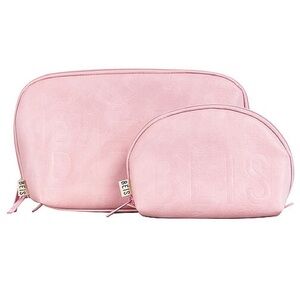 BEIS The Cosmetic Pouch Set of 2 Travel Bags in Atlas Pink *No Longer Made*
